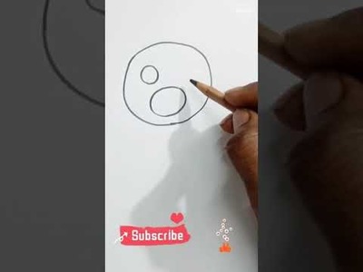 How to draw Bear for Kids | Very easy Teddy Bear drawing for kids.