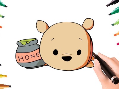 ???? How to draw cute Winnie-the-Pooh? Easily and simply! A drawing for kids step by step ????