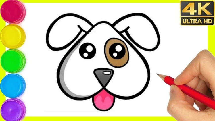 How to draw Dog face drawing tutorial Drawing  step by step for beginners || Dog ???? Drawing Video.