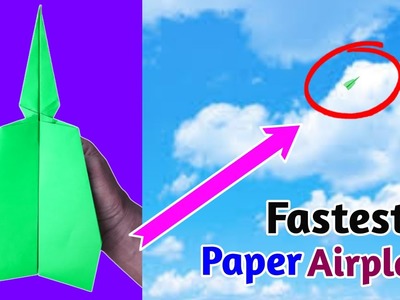 How To Make A Fastest Paper Airplane In The World