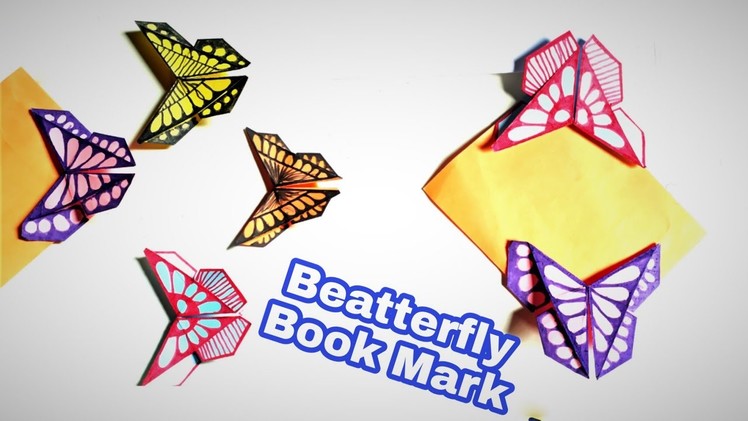 How to make bookmark with paper . butterfly craft. butterfly origami craft @Tonni art and craft