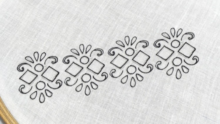 Simple & Unique Border Embroidery Design (Hand Embroidery Work)