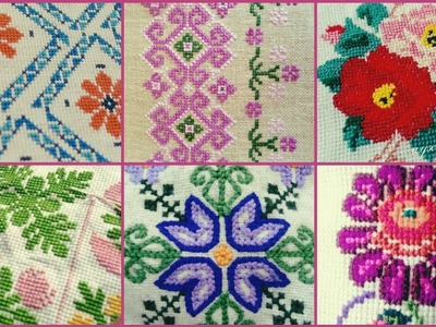 Unique and colourful Cross Stitch hand embroidery patterns new collection amazing designs