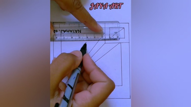 Very Easy #3d Draw ! Illusion #shorts Trick Art On Paper | #diy #art #easy #draw #trick #jayaart