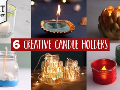 6 Creative Candle Holders | Festival Decoration Ideas | DIY Home Decors | Best out of waste | Easy