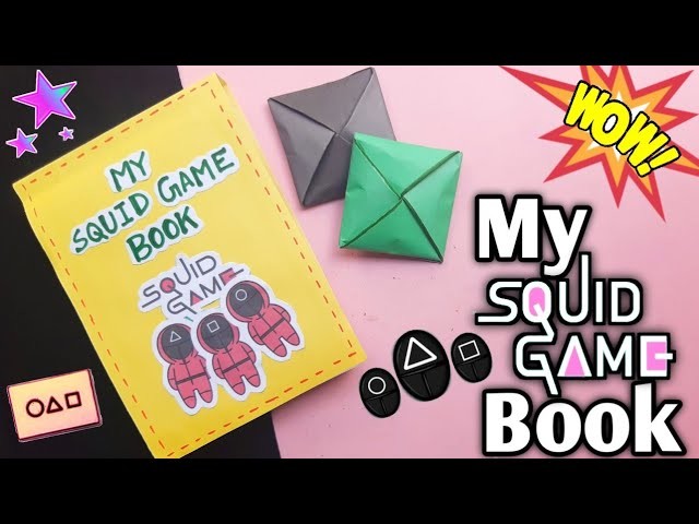 6 Squid Gaming Book. Diy Paper Squid Game Book. Squid Game Netflix. Paper Games. Game Book idea