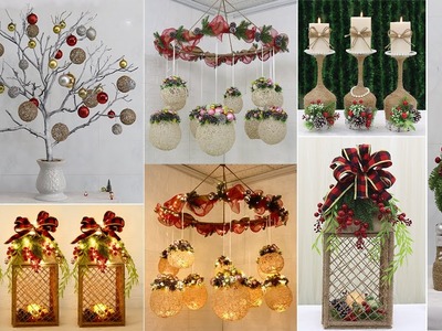 8 Jute craft Christmas decorations ideas , Christmas decoration ideas