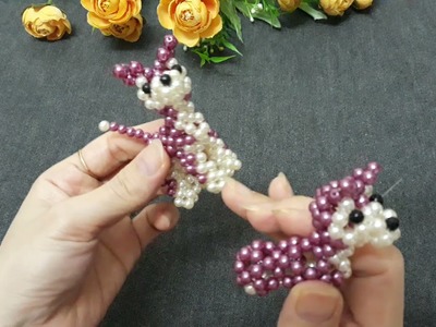 Beaded dog as a key hook 2.2#DIY#dog from beads#cachorro de contas#Hund aus Perlen #kết cườm con chó