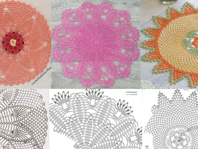 Best Handmade Crochet Center Placemat Patterns For Home Decoration - GANCHILLO CON SUS PATRONES