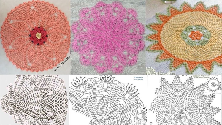 Best Handmade Crochet Center Placemat Patterns For Home Decoration - GANCHILLO CON SUS PATRONES