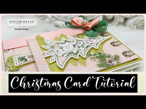 Christmas Card Tutorial feat Becca Feeken APG November 2021 | Spellbinders Club Kits November 2021