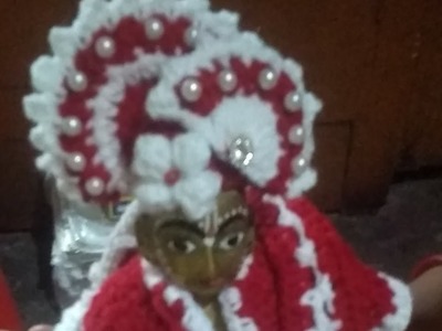 Dhoti kurta# laddu gopal dress# gopal crochet # pagri mukut very stylish design#@ magic hand work