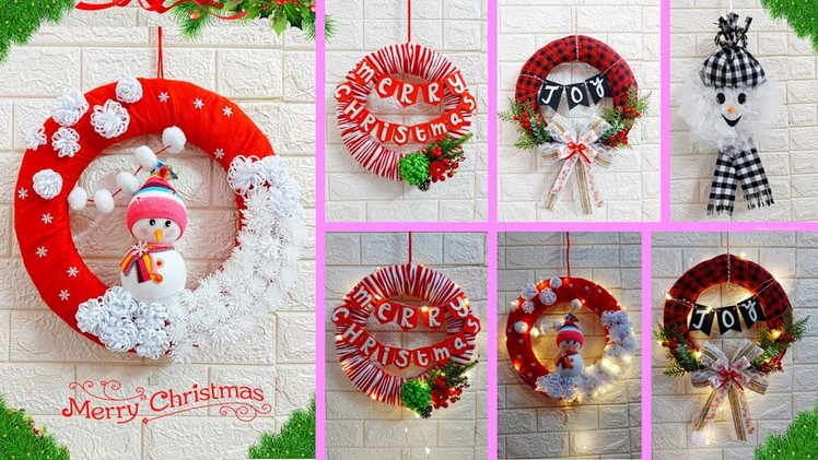 DIY 4 Economical Christmas wreath making idea |Best out of waste Low budget Christmas craft idea????136