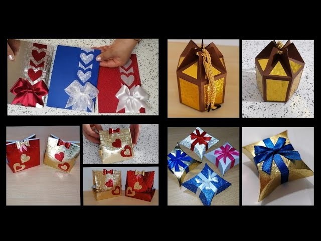 DIY gift ideas.tutorial:Box regalo.Easy paper Crafts ideaa.DIY gift box.DIY Christmas