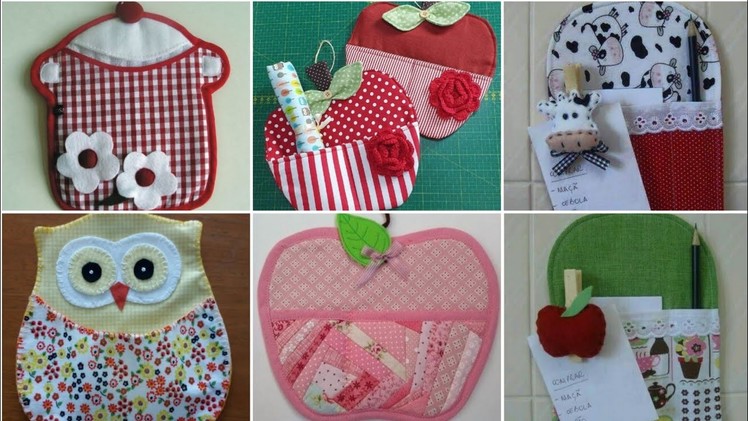 ❤DIY  handmade fabric organizer.kitchen memo kit by pop up fashion ????