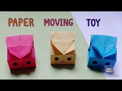 DIY MOVING PAPER TOY | How to make paper moving toy | kids crafts |