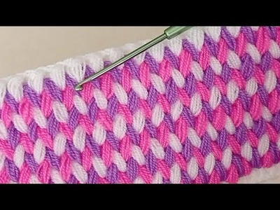 Easy crochet baby blanket zigzag spike pattern for beginners ~ Trend Crochet Blanket Pattern