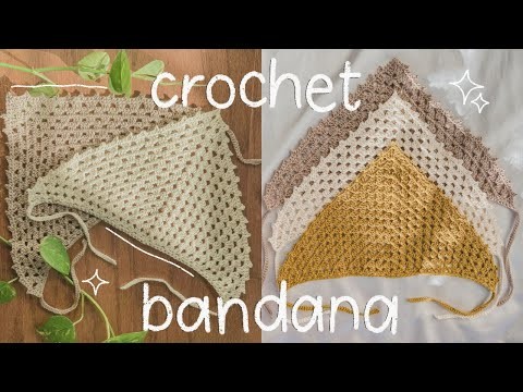 EASY Crochet Granny Triangle Bandana | Hayhay Crochet