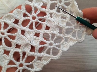FANTASTIC Very Beautiful Flower Crochet Pattern * Crochet Online Tutorial for beginners Tığ işi örgü