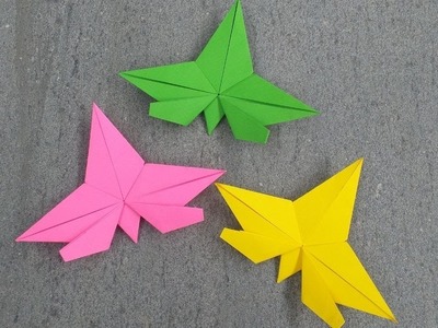 How to easily make autumn maple leaf origami || easy origami maple leaf