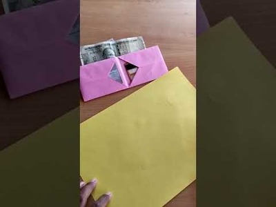 How to make a paper wallet | Origami wallet | Easy Paper Purse .#shorts