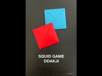 How to make Squid Game Ddakji using origami Menko envelope (Traditional) #Shorts