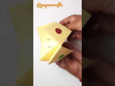 Origami Paper Fortune Teller by Paper Crafts  #shorts #youtube #origami #fortuneteller #paper #craft