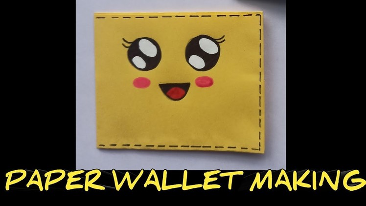 ORIGAMI PAPER WALLET MAKING #shorts