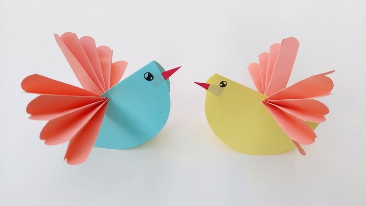 Paper Bird Easy. How To Make Paper Bird. Paper Craft Ideas. #Shorts