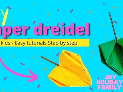 Paper Dreidel - How To Make A DIY Paper Dreidel For Kids - Easy Tutorials