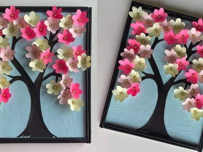 Paper Flower wall hanging craft ideas || DIY wall hanging || Room decor ||Home decor ||Paper crafts