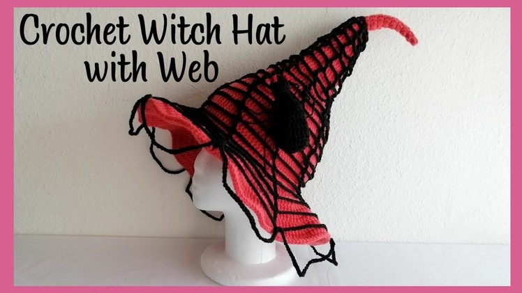 PART 1: Crochet Witch Hat with Spider & Web