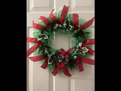 Pretty Christmas wreath| Easy DIY Wreath
