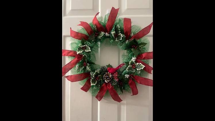 Pretty Christmas wreath| Easy DIY Wreath