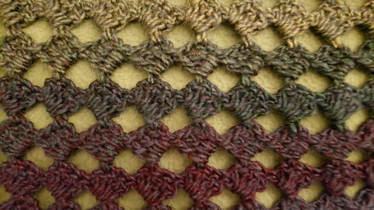 The Open Diamonds Stitch - Crochet Tutorial!