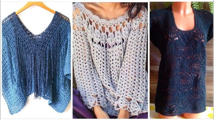 Very very latest collection of crochet blouse design