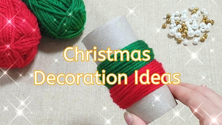 3 Easy Christmas Craft Ideas with Wool - New Year's & Christmas Decoration - DIY Christmas Ornaments