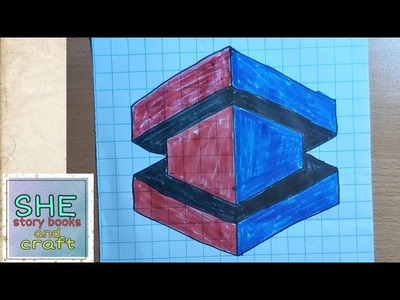 3D DRAWING | 3D ART | HOW TO MAKE 3D DRAWING ON GHAPH PAPER | GHAPH PAPER ART| EASY DRAWING IDEAS |