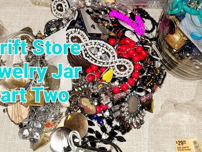 $7.50 Thrift Store Jewelry Jar | Part 2