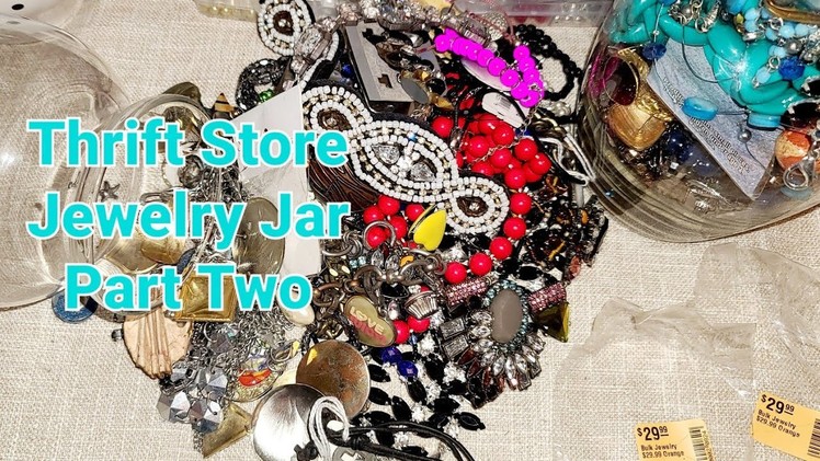 $7.50 Thrift Store Jewelry Jar | Part 2