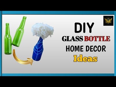 DIY Glass Bottle Decoration Ideas -DIY Room Decor Projects.How to Decorate Old bottles.