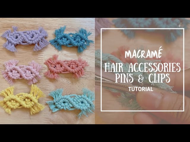 DIY Macrame Hair Clips & Pins | Hair Accessories | Easy Tutorial