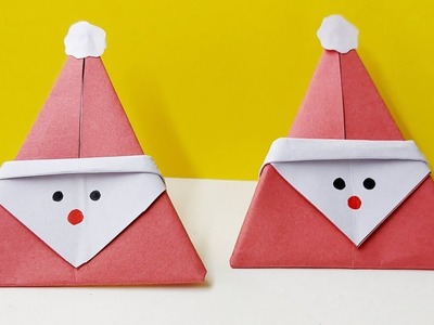 Diy Paper Santa. Christmas Decorations. #Shorts #Papersanta