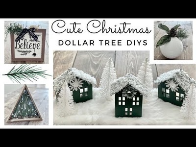 Dollar Tree Christmas DIYs.DIY Christmas Village