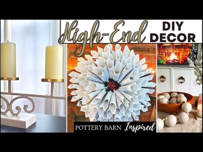 ????EASY HIGH-END DIY CRAFT PROJECTS & IDEAS - Book page wreath, pottery barn ornament garland & Decor