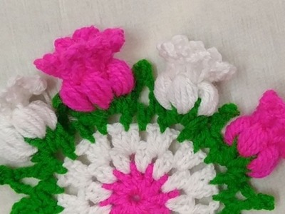 Flower????Placemat.Doily I Crochet Cup☕ Coaster I Thalposh❤I Wool????Rumal