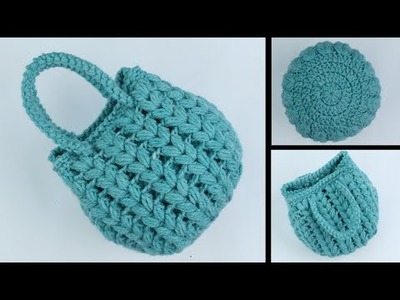 How to crochet a cute Small Bag | Simple Stylish Crochet Bag By Just Crochet