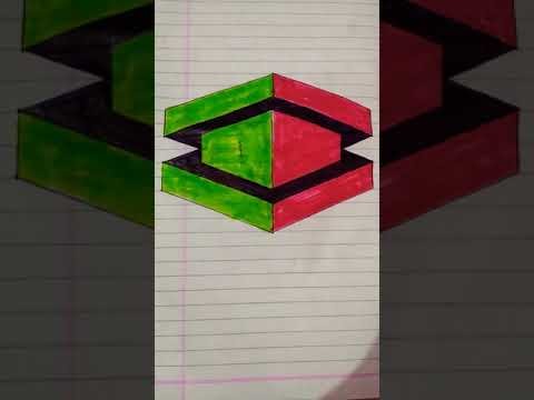 How to draw 3d trick art on paper#shorts #art #drawing #illusion #trick #master #viral #3d #draw