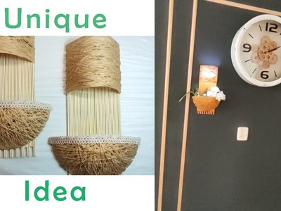 How To Make a Unique Wall Lamp | Room Décor Idea