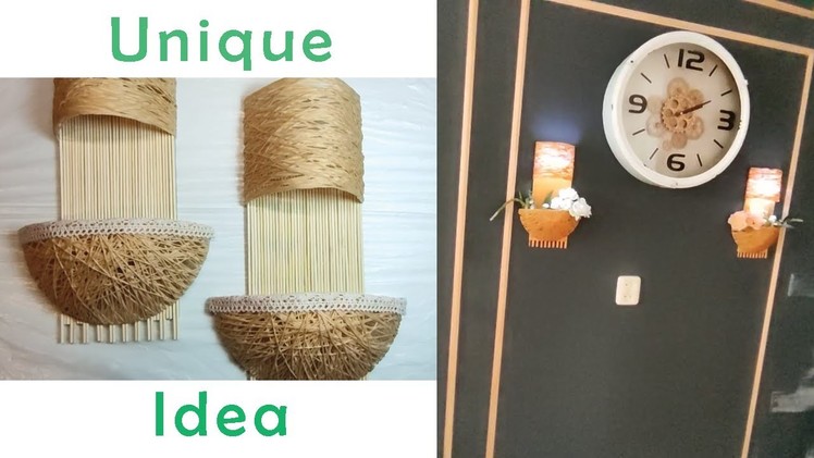 How To Make a Unique Wall Lamp | Room Décor Idea